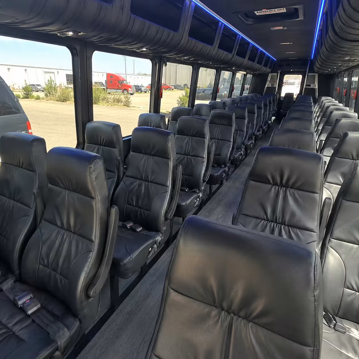 30 passenger minibus interior