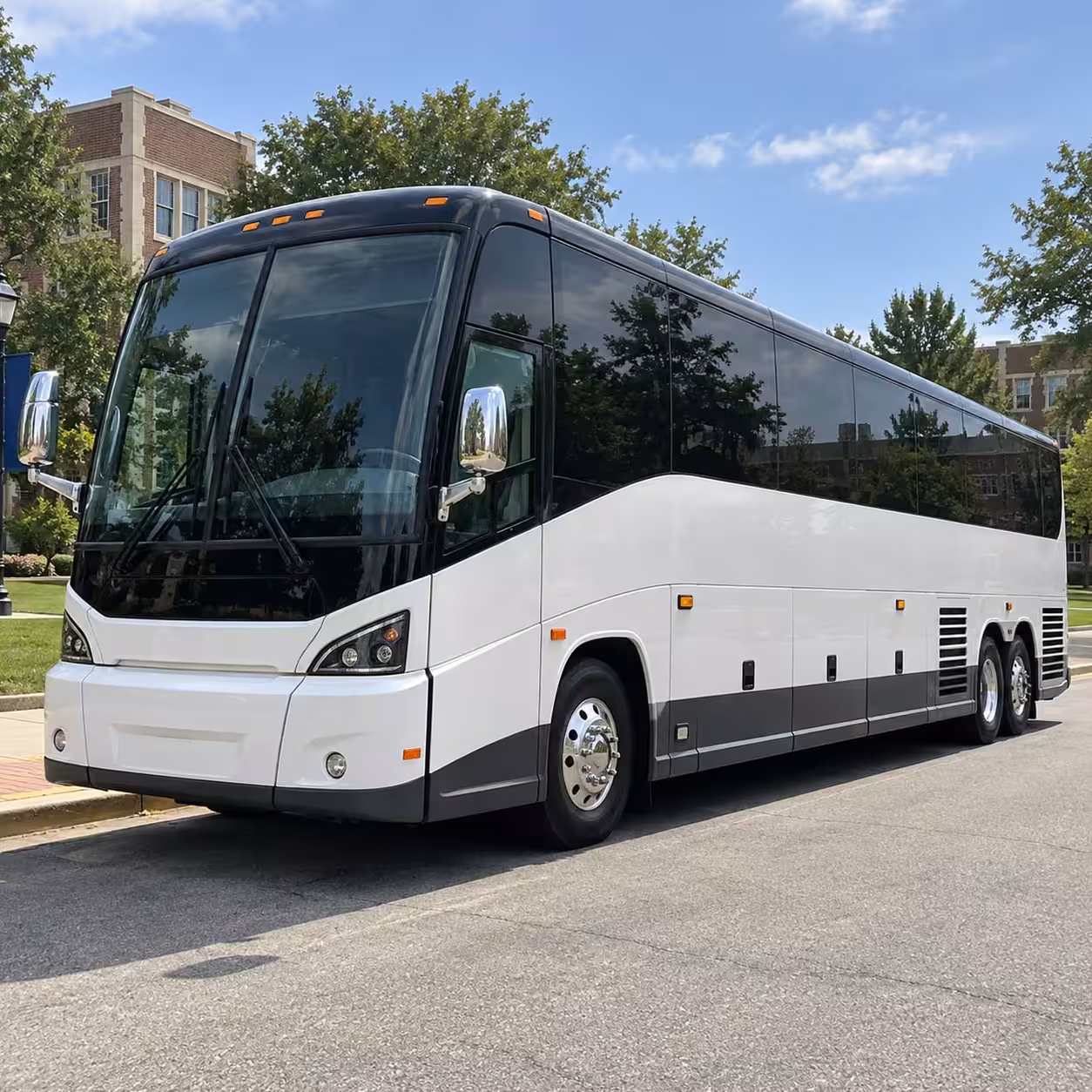 mission eagles fan bus rentals for high school football