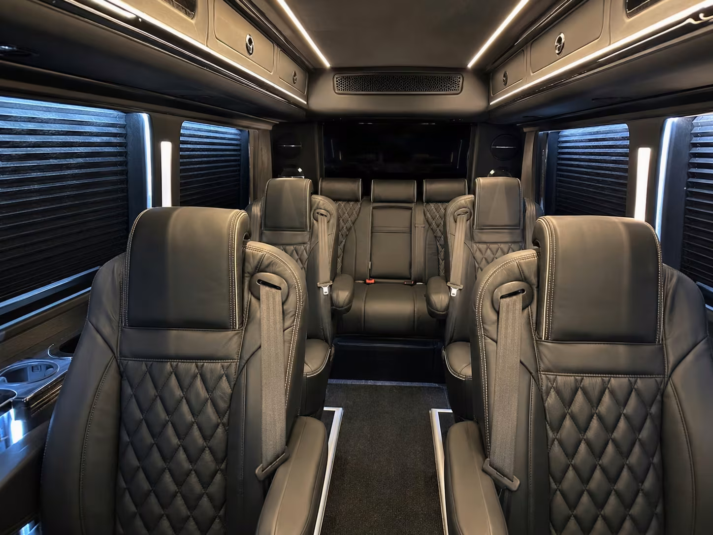 sprinter van with driver inside