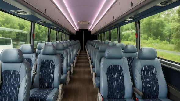 mission 18 passenger minibus inside