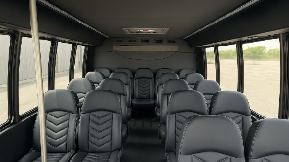 mission 20 passenger minibus inside
