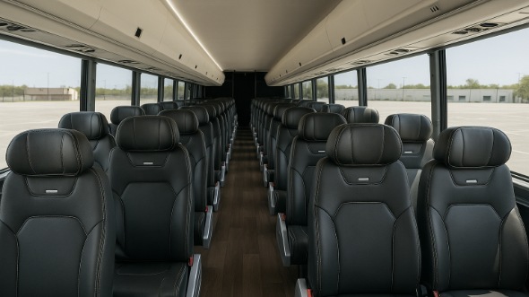 mission 25 passenger minibus inside