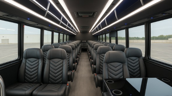 mission 30 passenger minibus inside