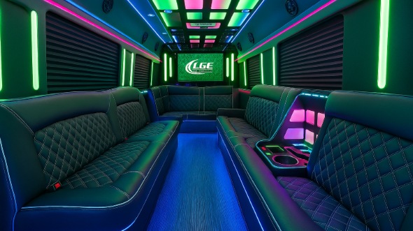 mission party bus rental inside
